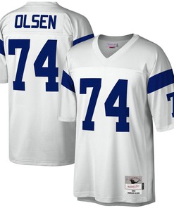 Merlin Olsen Los Angeles Rams Mitchell & Ness 1969 Legacy Replica Jersey - White Nfl