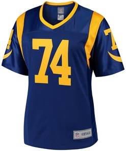 Merlin Olsen Los Angeles Rams Nfl Pro Line Womens Retired Player Jersey - Royal