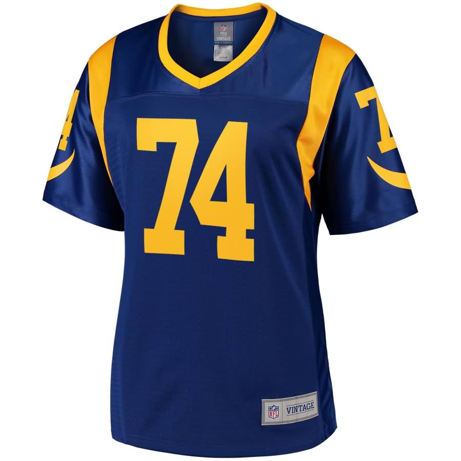 Merlin Olsen Los Angeles Rams Nfl Pro Line Womens Retired Player Jersey - Royal