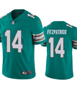 Miami Dolphins #14 Ryan Fitzpatrick Aqua Vapor Untouchable Limited Jersey - Mens