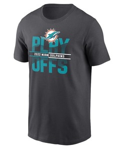 Miami Dolphins 2022 NFL Playoffs Iconic T-Shirt - Anthracite