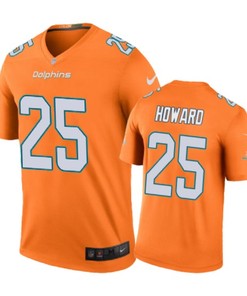 Miami Dolphins #25 Xavien Howard Nike Color Rush Orange Jersey