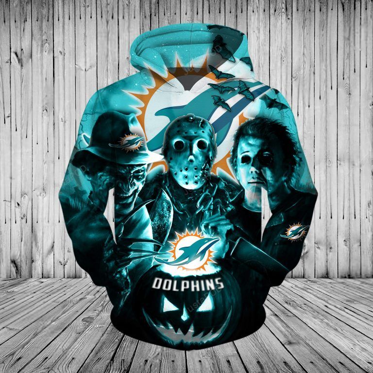 Miami Dolphins 3D Hoodie Zip Hoodie 06