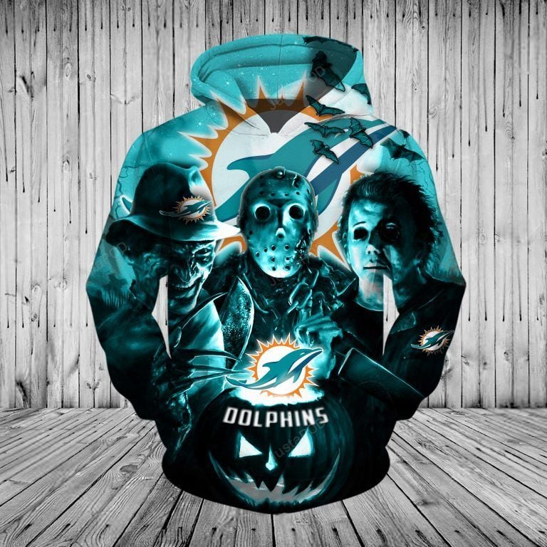 Miami Dolphins 3D Hoodie Zip Hoodie 06