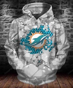 Miami Dolphins 3D Hoodie Zip Hoodie 08