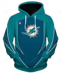 Miami Dolphins 3D Hoodie Zip Hoodie 09
