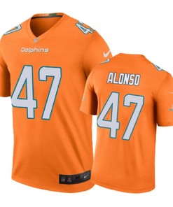 Miami Dolphins #47 Kiko Alonso Nike Color Rush Orange Jersey