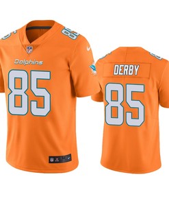 Miami Dolphins A.j. Derby Orange Nike Color Rush Limited Jersey