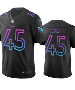 Miami Dolphins Brandon Jones Black City Edition Vapor Limited Jersey