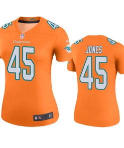 Miami Dolphins Brandon Jones Orange Color Rush Legend Jersey