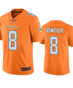 Miami Dolphins Brock Osweiler Orange Nike Color Rush Limited Jersey