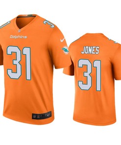 Miami Dolphins Byron Jones Orange Color Rush Legend Jersey