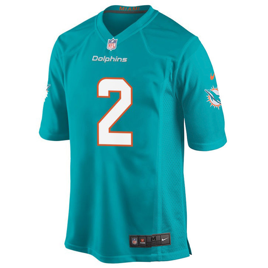 Miami Dolphins Chase Edmonds 2 Game Jersey - Aqua Jersey
