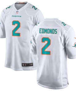Miami Dolphins Chase Edmonds 2 Game Jersey - White Jersey