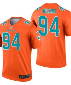 Miami Dolphins Christian Wilkins Orange Inverted Legend Jersey