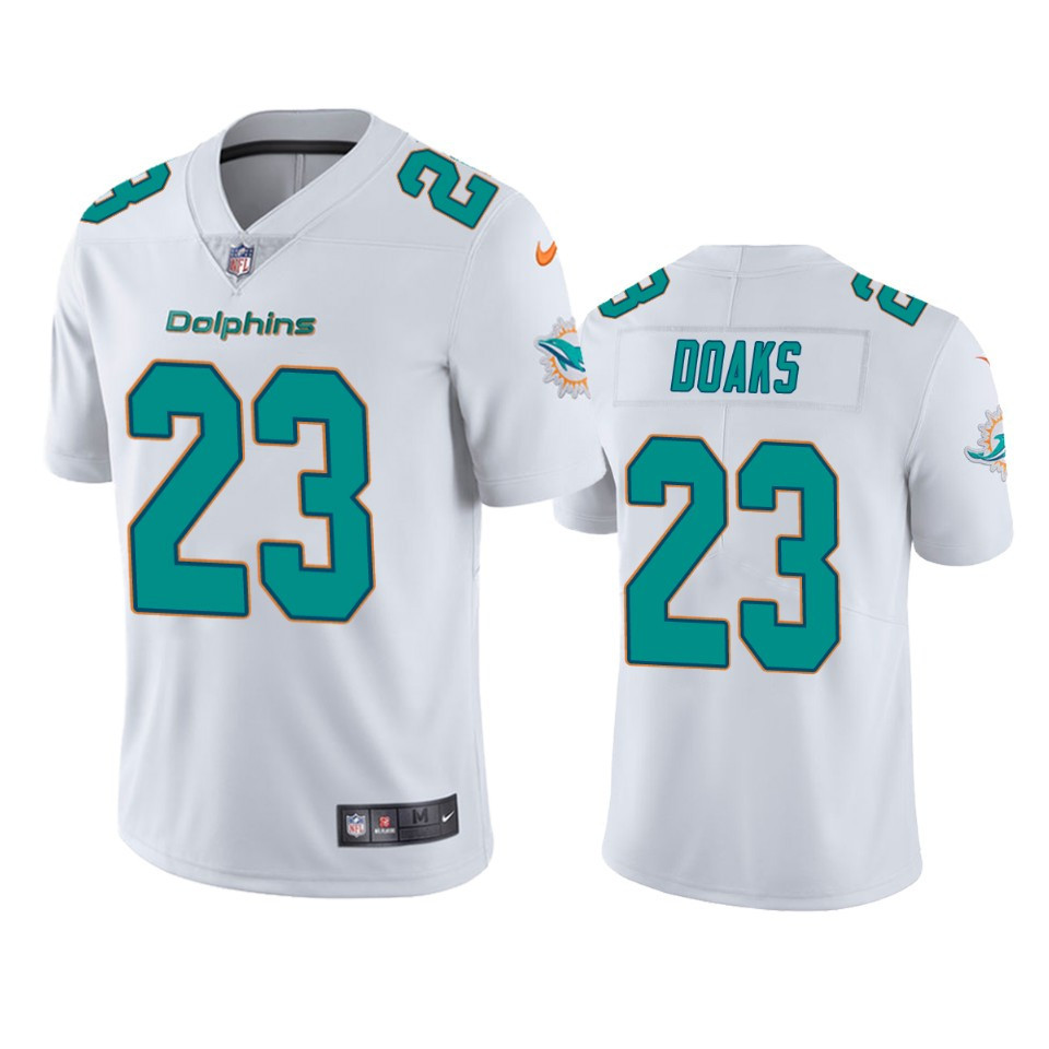 Miami Dolphins Gerrid Doaks 23 White Vapor Limited Jersey