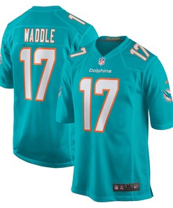 Miami Dolphins Jaylen Waddle Aqua 2021 Nfl Draft First Round Pick Game Mens Jersey Gift For Dolphins Fans