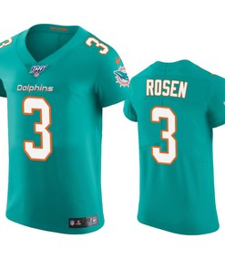 Miami Dolphins Josh Rosen Aqua 100th Season Vapor Elite Jersey