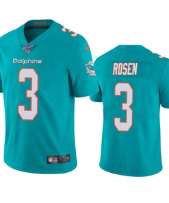 Miami Dolphins Josh Rosen Aqua 100th Season Vapor Limited Jersey