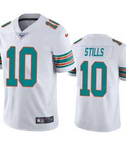 Miami Dolphins Kenny Stills White 100th Season Vapor Limited Jersey