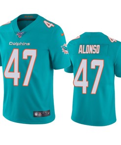 Miami Dolphins Kiko Alonso Aqua 100th Season Vapor Limited Jersey