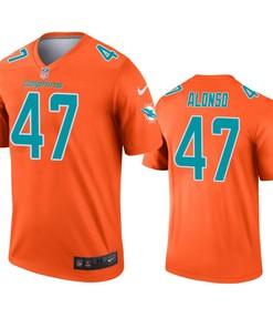 Miami Dolphins Kiko Alonso Orange Inverted Legend Jersey