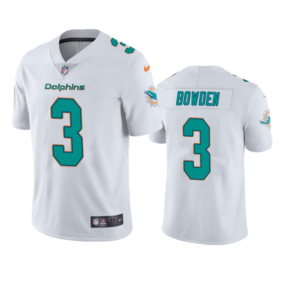 Miami Dolphins Lynn Bowden 3 White Vapor Limited Jersey - Men's