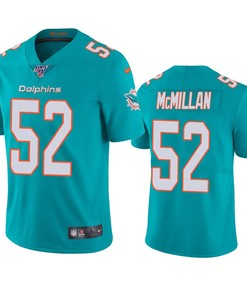 Miami Dolphins Raekwon Mcmillan Aqua 100th Season Vapor Limited Jersey