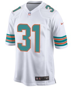 Miami Dolphins Raheem Mostert 31 Alternate Game Jersey - White Jersey