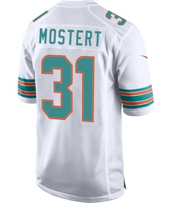 Miami Dolphins Raheem Mostert 31 Game Jersey - Aqua Jersey