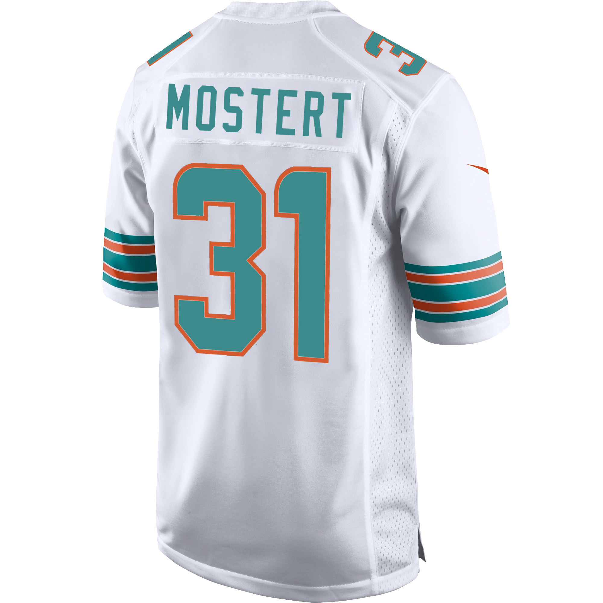 Miami Dolphins Raheem Mostert 31 Game Jersey - Aqua Jersey