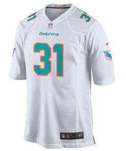 Miami Dolphins Raheem Mostert 31 Game Jersey - White Jersey