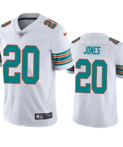 Miami Dolphins Reshad Jones White 100th Season Vapor Limited Jersey