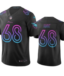 Miami Dolphins Robert Hunt Black City Edition Vapor Limited Jersey