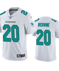 Miami Dolphins Sheldrick Redwine 20 White Vapor Limited Jersey