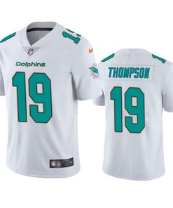 Miami Dolphins Skylar Thompson 19 White Vapor Limited Jersey