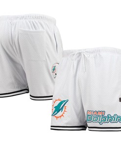 Miami Dolphins Team Standard Mesh Shorts - White