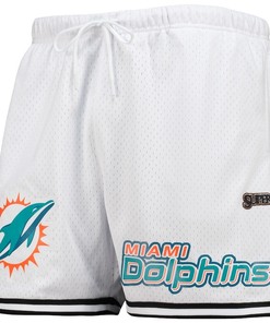 Miami Dolphins Team Standard Mesh Shorts - White