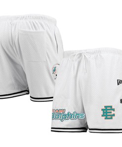Miami Dolphins Team White Mesh Shorts - Men
