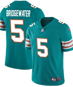 Miami Dolphins Teddy Bridgewater 5 Alternate Game Jersey - Aqua Jersey