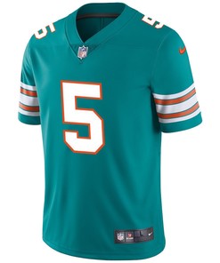 Miami Dolphins Teddy Bridgewater 5 Alternate Game Jersey - Aqua Jersey