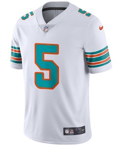 Miami Dolphins Teddy Bridgewater 5 Alternate Game Jersey - White Jersey