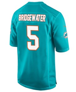 Miami Dolphins Teddy Bridgewater 5 Game Jersey - Aqua Jersey