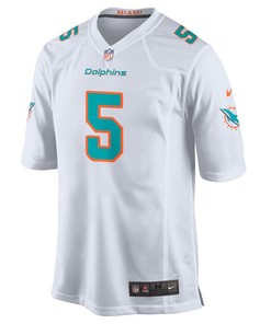 Miami Dolphins Teddy Bridgewater 5 Game Jersey - White Jersey