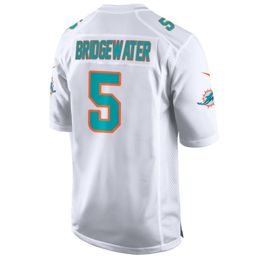 Miami Dolphins Teddy Bridgewater 5 Game Jersey - White Jersey