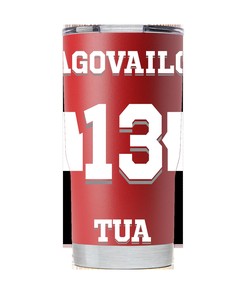 Miami Dolphins Tua Tagovailoa Crimson Tumbler Gift for Fan