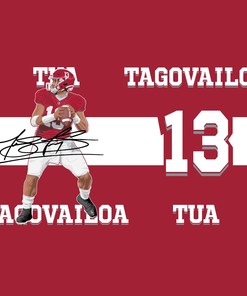 Miami Dolphins Tua Tagovailoa Crimson Tumbler Gift for Fan