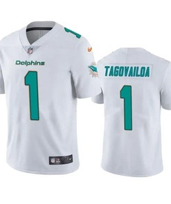 Miami Dolphins Tua Tagovailoa White 2020 Draft Vapor Jersey