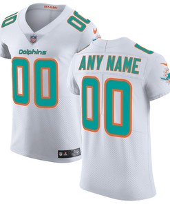 Miami Dolphins Vapor Untouchable Elite Custom Jersey White Custom Jerseys Nfl
