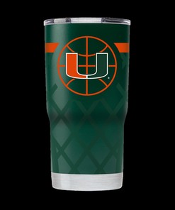 Miami Green Basketball Tumbler Gift for Fan